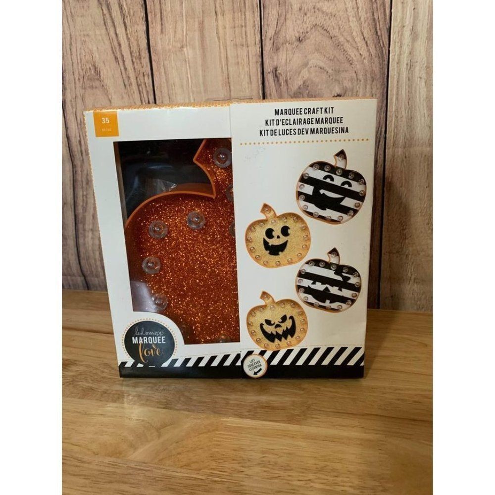 Heidi Swapp Marquee Love Halloween Kit-Pumpkin Brand New